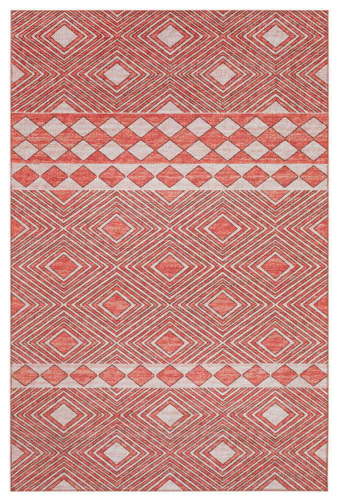 Indoor/Outdoor Sedona SN1 Paprika Machine Washable 8' x 10' Rug