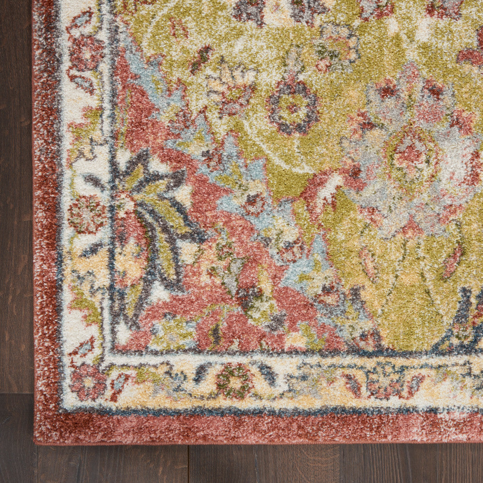 Nourison Juniper 9' x 12' Terracotta Multicolor Vintage Indoor Area Rug