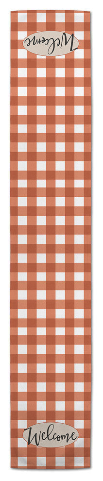 Welcome Buffalo Check Table Runner