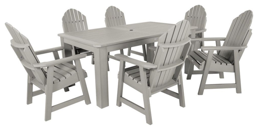 Hamilton 7-Piece Rectangle Dining Set, Harbor Gray