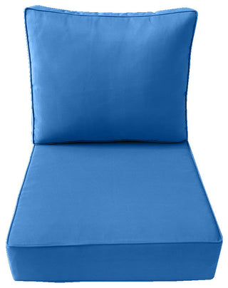 |COVERS ONLY| Medium Pipe Trim Deep Seat and Back Pillow Slipcover AD102