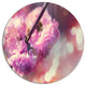 Beautiful Almond Tree Flowers, Floral Large Disc Metal Wall Art, 11"