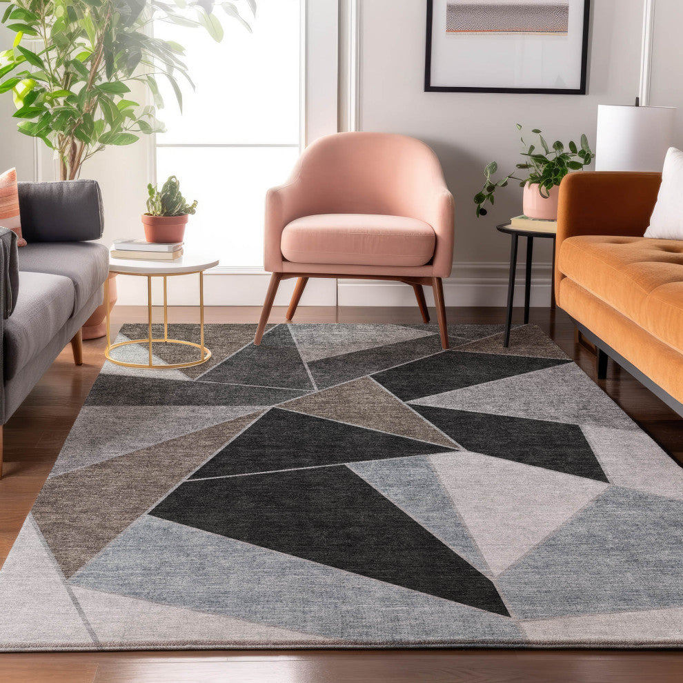Premium Machine Washable Mayfield AMF636 Chocolate 10' x 14' Rug