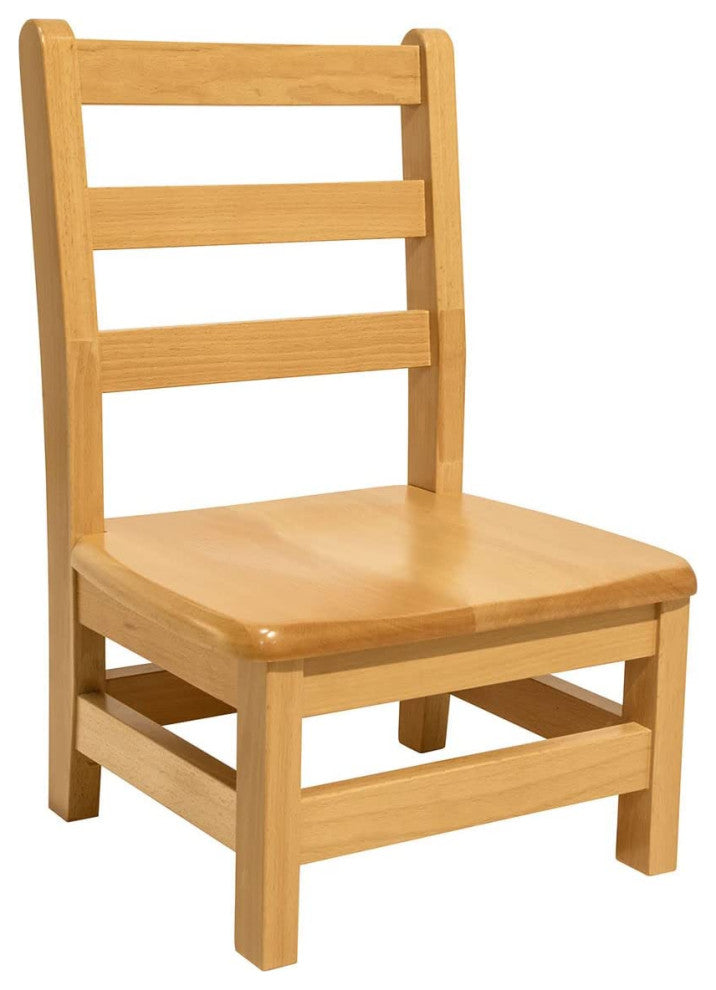 RRI Goods Ladderback Kids Wooden Chair Set of 2, 8"