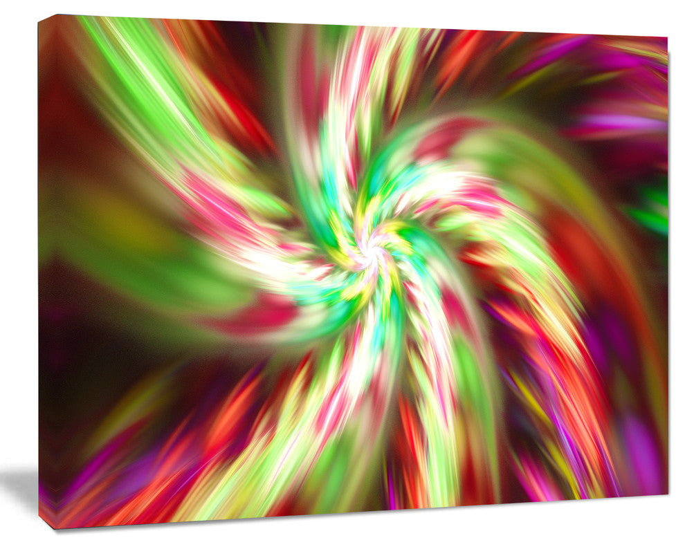 Exotic Multi Color Flower Petal Dance, Floral Canvas Art Print, 20"x12"