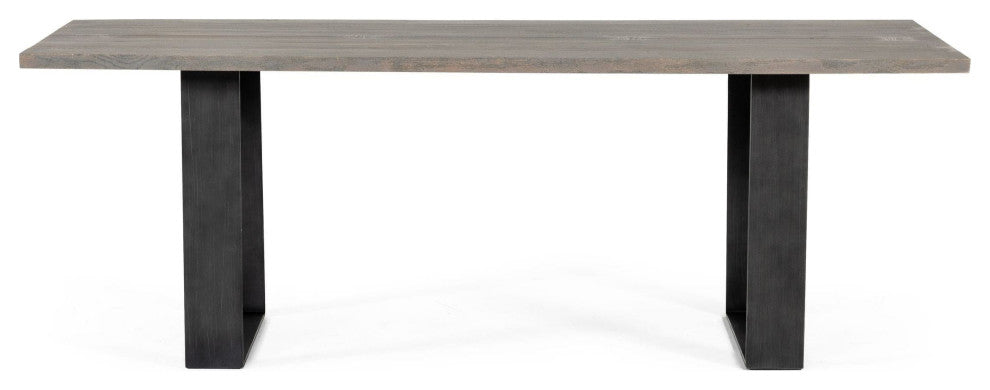 Modrest Murphy Modern Gray Aged Oak Dining Table