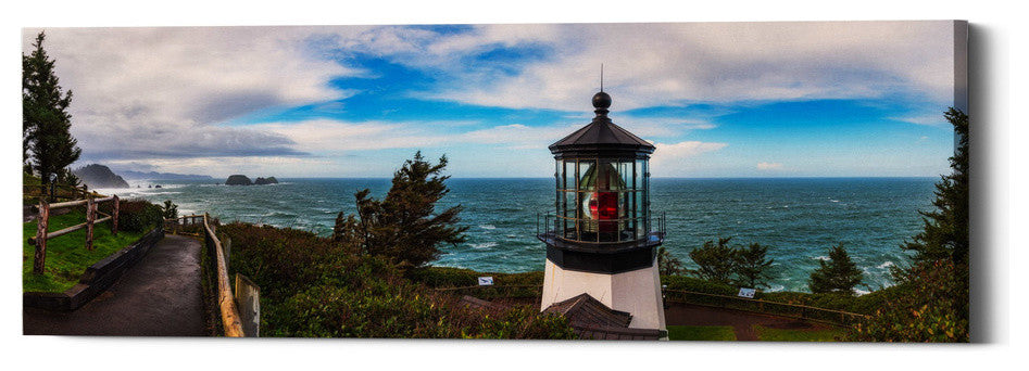 Epic Graffiti "Cape Meares Bright" by Darren White, Giclee Canvas Art, 12"x36"