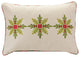 Embroidered Snowflake Pillow 19.5"L