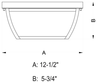 Granville 12.5-in Outdoor Flush Mount Ceiling Light Oil Burnished Bronze