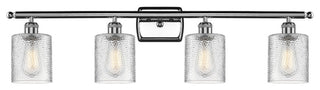 Cobbleskill 4-Light LED Bath Fixture, Polished Chrome, Glass: Clear