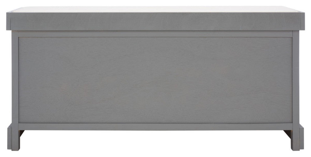 Safavieh Briar 3 Drawer Storage Bench, Distressed Grey/Sand