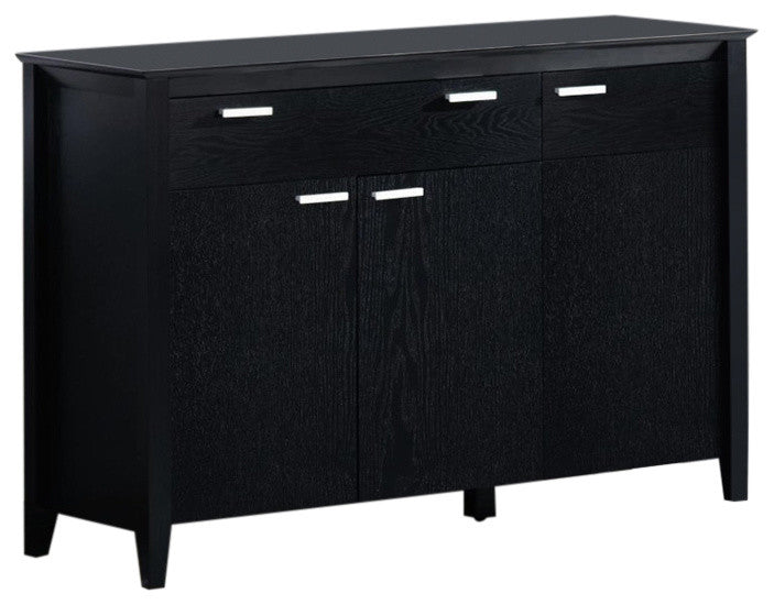 Wooden Dining Server Buffet, Black