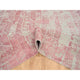 Rose Pink, Wool and Art Silk Jacquard Hand Loomed, Square Rug, 10'0"x10'2"