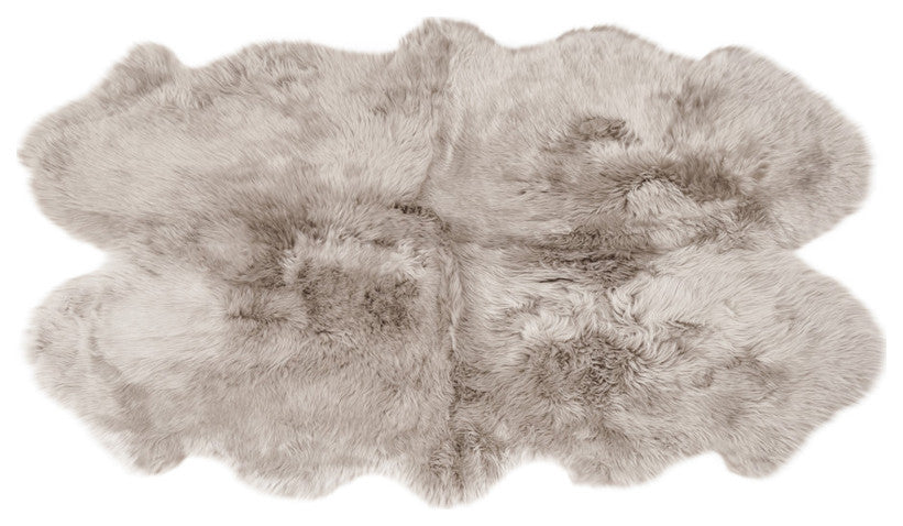 Classic Sheepskin Quarto Pelt 3'x5' Rug, Shell