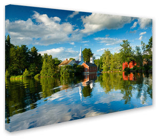 Michael Blanchette Photography 'Old Town Reflection' Canvas Art, 47"x30"