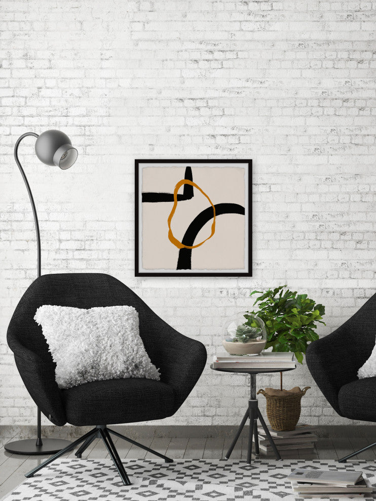 "Direct Link" Framed Painting Print, 24x24