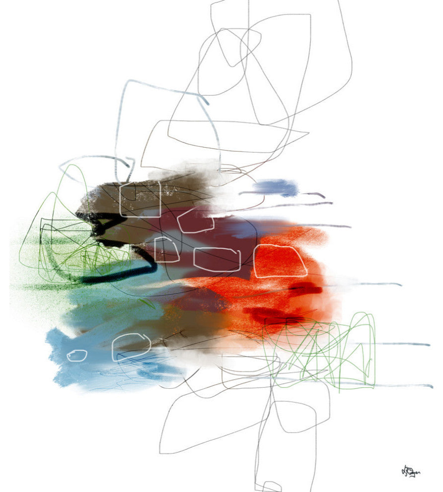 Loving Life I - 72 x 72 by Lisa Ridgers