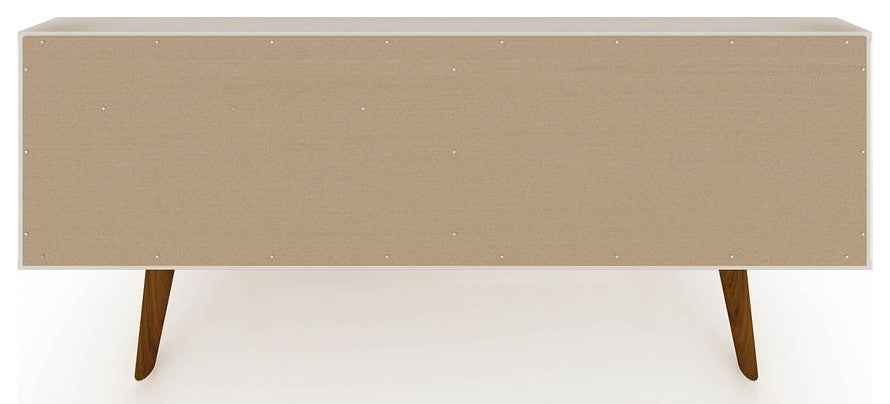 Tribeca 53.94 TV Stand in Off White and Nature