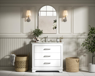 Home Living Knox 36" Single Bathroom Vanity, White