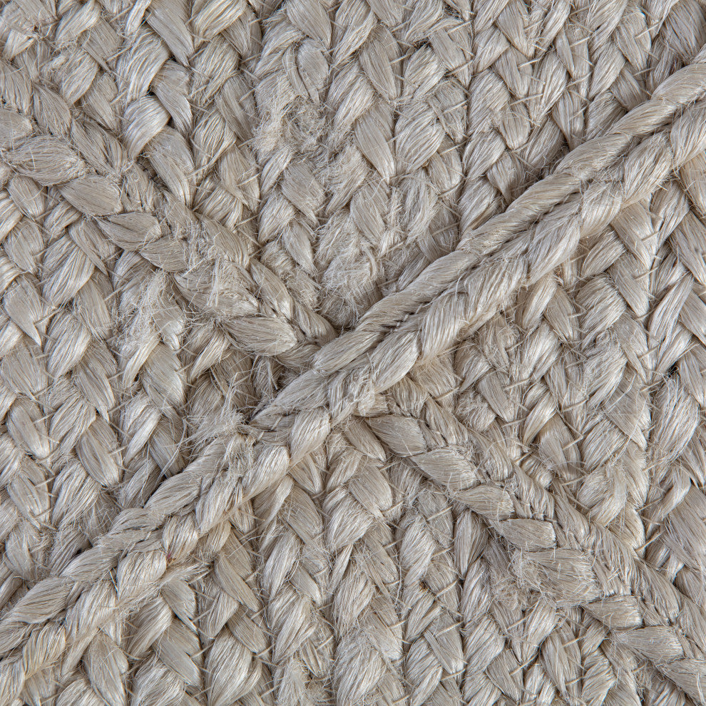 9' x 12' Barbary Ivory Diamond Braided Area Rug