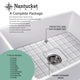Nantucket Sinks 36" Farmhouse Fireclay Sink with Offset Drain and Grid
