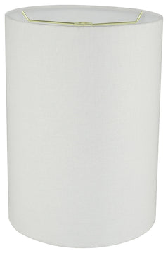 31261 Drum Shaped Spider Lamp Shade, White, 8" wide, 8"x8"x11"
