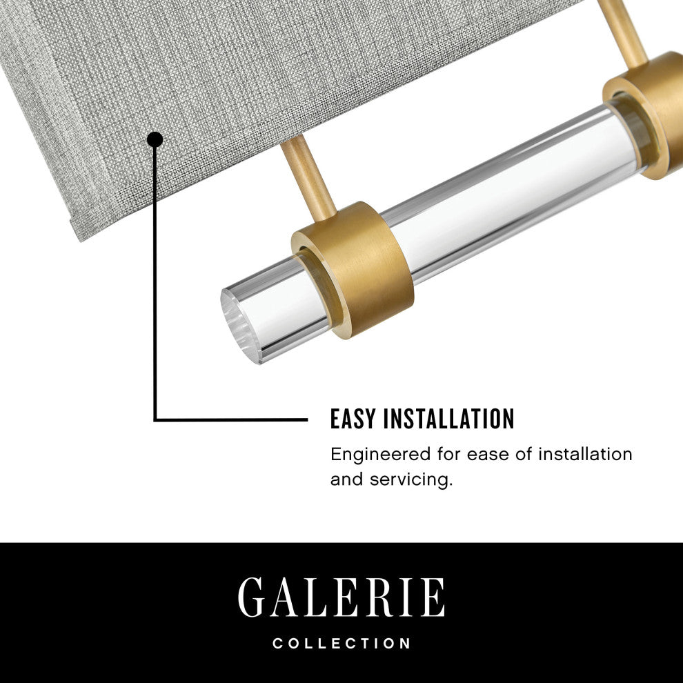 Hinkley Luster Single Light Sconce, Heritage Brass