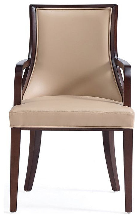 Manhattan Comfort Grand Dining Armchair, Tan, Set of 2
