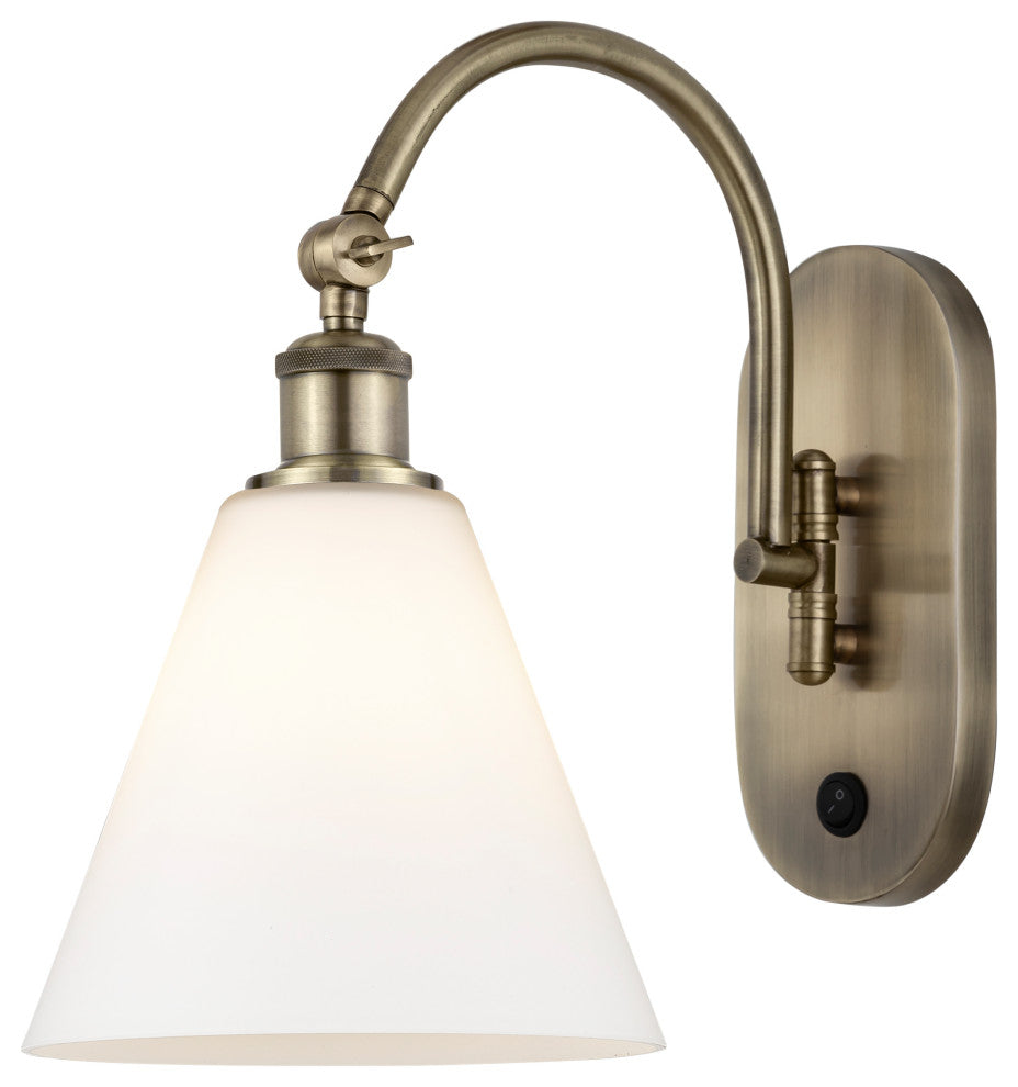 Innovations 518-1W-AB-GBC-81-LED 1-Light Sconce, Antique Brass