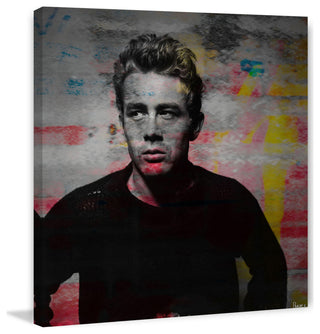 "James Dean - Torn" Fine Art Canvas Print, 40"x40"