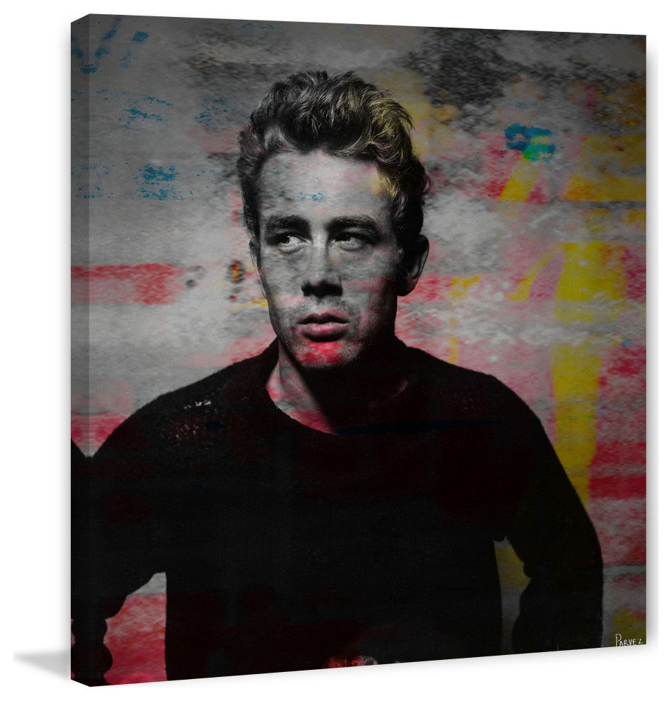 "James Dean - Torn" Fine Art Canvas Print, 40"x40"