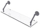 Prestige Que New 30" Floating Glass Shelf, Matte Gray