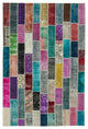 Rug N Carpet - Hand-Knotted Oriental 6' 6" x 9' 9" Vintage Patchwork Area Rug
