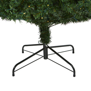 8' Northern Tip Artificial Christmas Tree With 450 Clear LED Lights