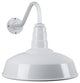 Short Neck Barn Lighting - The Gardena Farmhouse Style Steel Light, White