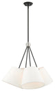 Livex Lighting Prato 4 Light Black Chandelier