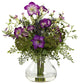 Mixed Morning Glory With Vase