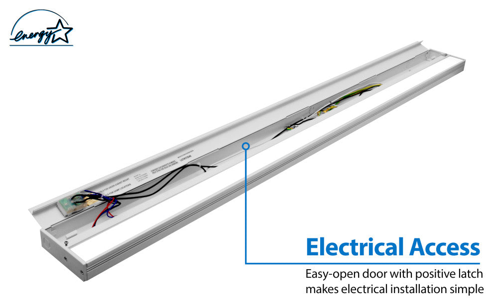 NUC-5 Series Selectable LED Under Cabinet Light, White, 40