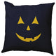 Halloween JackoLantern Accent Pillow, Navy, 18"x18"