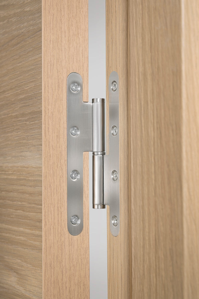 Urban Liso White Oak Pre-Hung Italian Interior Door, Prefinished Right, 36 X 96
