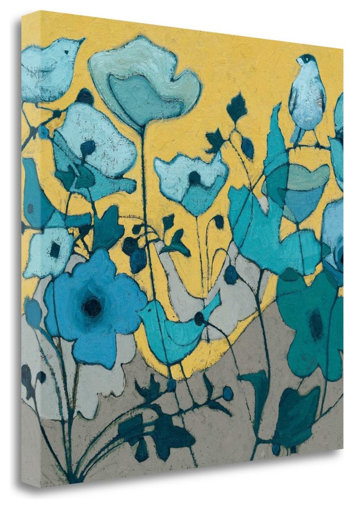 "Birdy Birdy" By Shirley Novak,Ready to Hang Giclee Print on Gallery Wrap Canvas