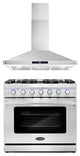 2-Piece Kitchen, 36" Gas Range and 36" Wall Mount Range Hood