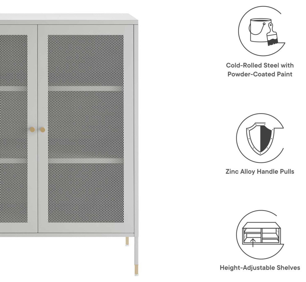 Covelo 32" Accent Cabinet - Light Gray