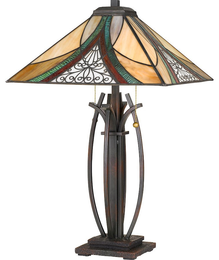 Quoizel TF3342TVA Two Light Table Lamp Orleans Valiant Bronze