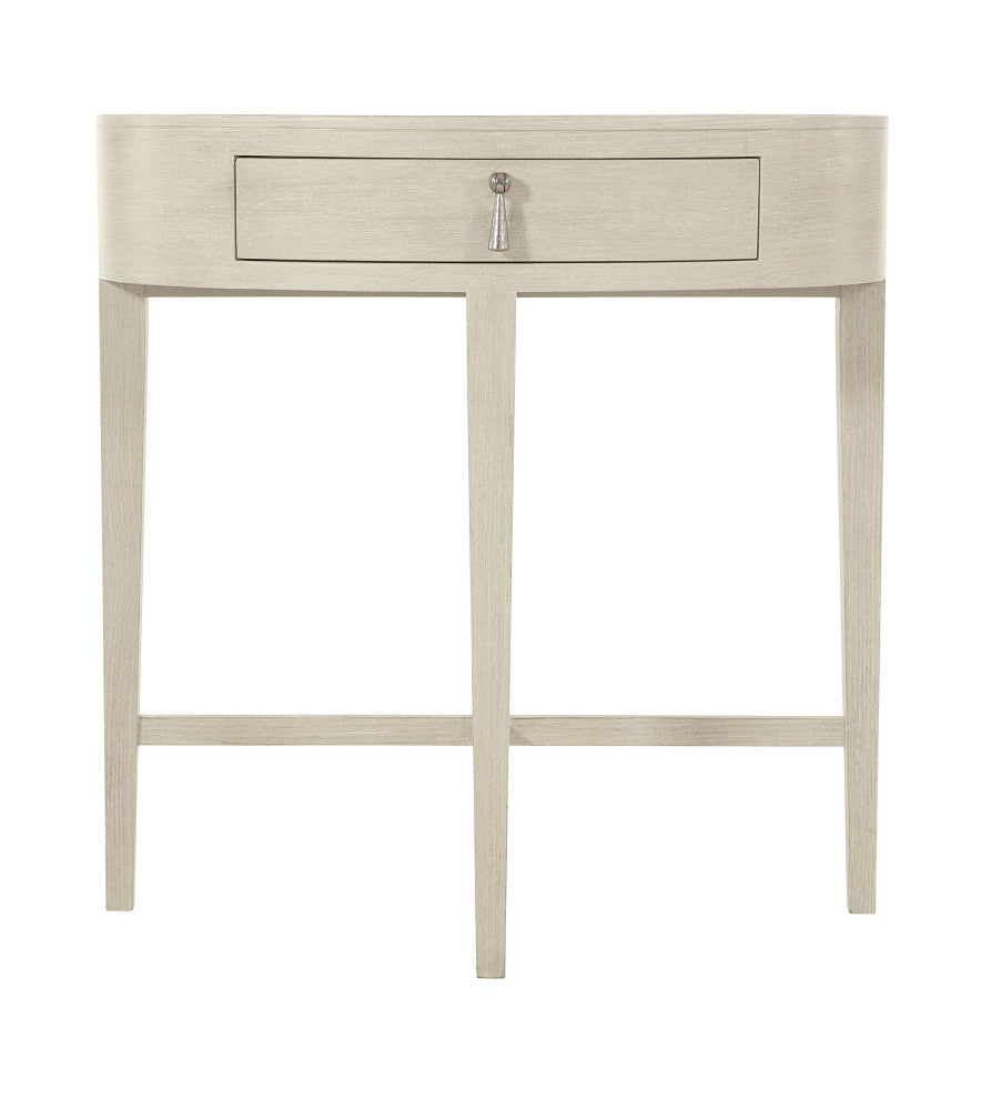 Bernhardt East Hampton Oval Nightstand, Cerused Linen