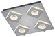 Atlanta LED Ceiling Light, Nickel Matte