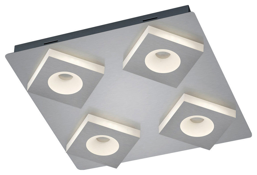 Atlanta LED Ceiling Light, Nickel Matte