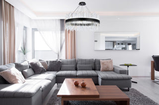 Modern Black 18-Light Chandelier