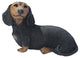Black Dachshund Puppy Dog Statue Sculpture Figurine