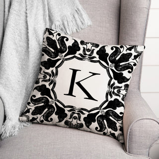 K Monogram 18x18 Indoor / Outdoor Pillow